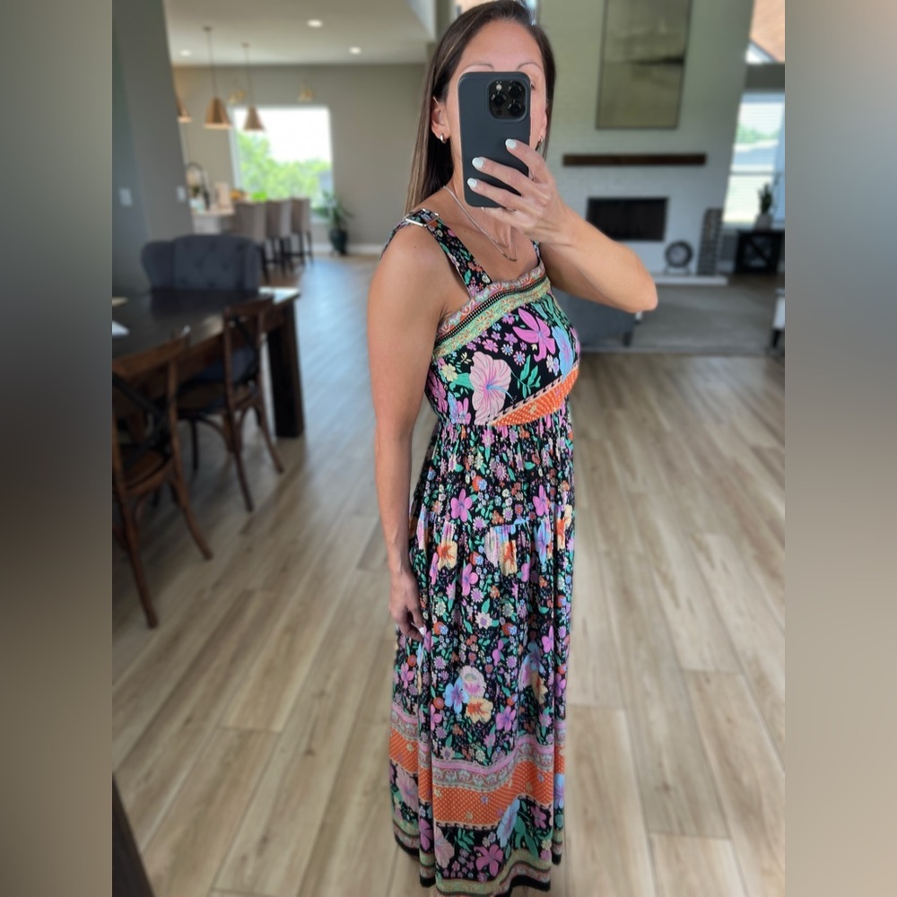 Black Floral Dress - Size Small - Picture 8 of 17